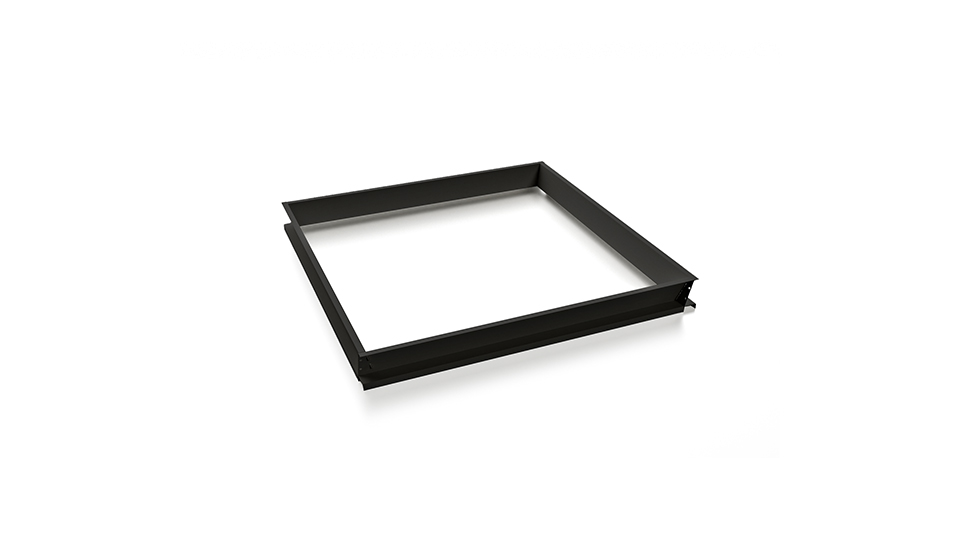 Svart ljusschakt 50 mm – skapar illusion av takfönster i kontorsbelysning