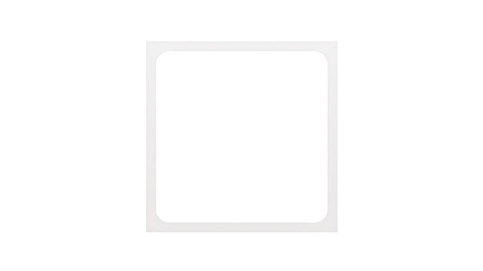 Dekorskiva med rundade hörn – stilren kvadratisk öppning för LED-panel i undertak