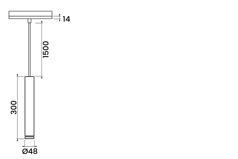 Mattskiss Pointer Spot Pendant 3F