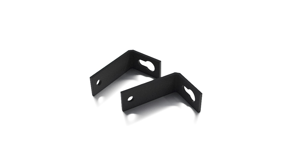 Svart väggfäste för Skyline – stabil infästning och och justerbar längs med hela armaturen.