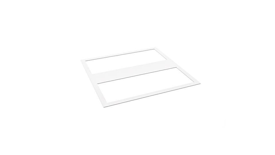 Monterad dekor 9088 för LED-panel – ger belysningen ett vägledande uttryck i takmiljö